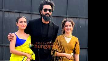 Photos: Vicky Kaushal, Sanya Malhotra and Fatima Sana Shaikh snapped promoting their film Sam Bahadur