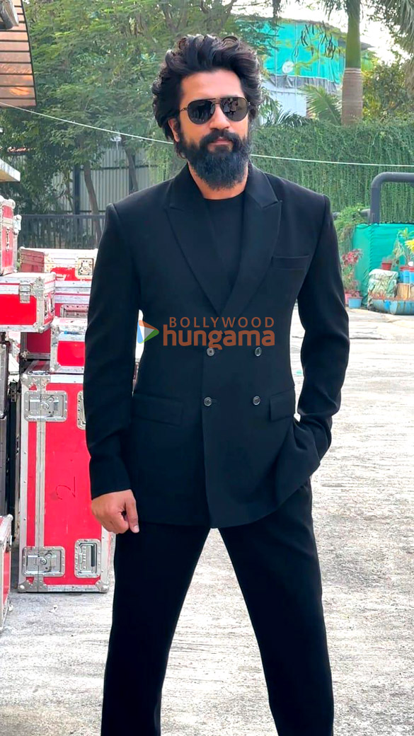 photos vicky kaushal sanya malhotra and fatima sana shaikh snapped promoting their film sam bahadur 2