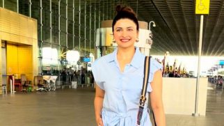 Prachi Desai strikes a pose for paps at the airport