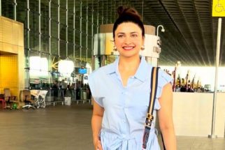 Prachi Desai strikes a pose for paps at the airport