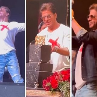 Shah Rukh Khan dances to Jawan and Pathaan's tracks for fans on his 58th birthday, cuts 3-tier cake; watch videos
