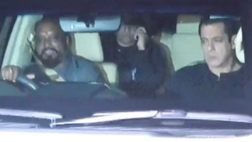 Salman Khan arrives in a black kurta as paps capture a glimpse of him