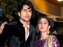 Sara Ali Khan & Ibrahim Ali Khan arrive for Diwali celebration at Kareena Kapoor’s house