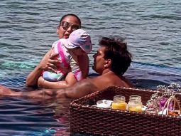 Such a cute family! Bipasha Basu spends pool time with husband and baby Devi