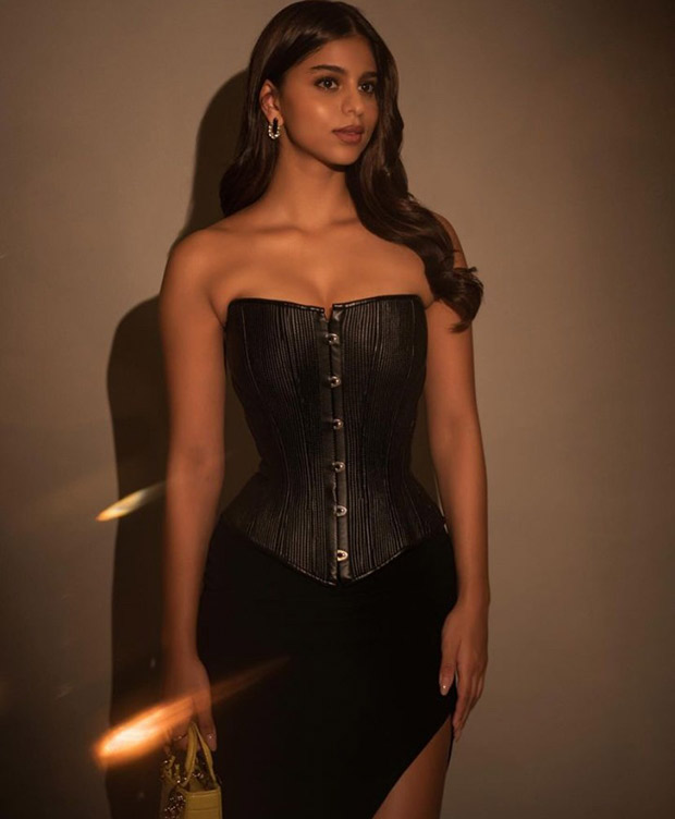 Suhana Khan’s black corset and slit skirt is something absolutely otherworldly