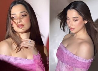 Tamannaah Bhatia gives us her dose of dazzle in pink crystal embellished contour print dress worth Rs.1.14 Lakh