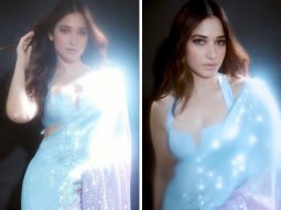 Tamannaah Bhatia perfectly blends glam and grace in dual toned sequin saree at Manish Malhotra’s Diwali party