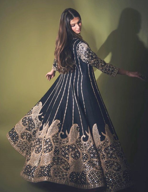 Tara Sutaria in anarkali and jacket set is festive style done right
