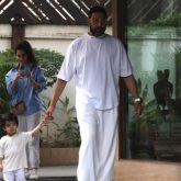 Abhishek Bachchan joins Amitabh Bachchan for Sunday darshan; creates cherished moments at Jalsa