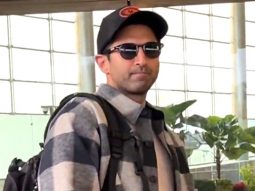 Aditya Roy Kapur strikes a pose for paps at the airport