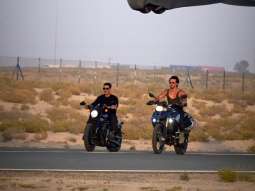 Bade Miyan Chote Miyan: Akshay Kumar and Tiger Shroff drive bikes in adrenaline-packed action sequence with aircraft flying over them