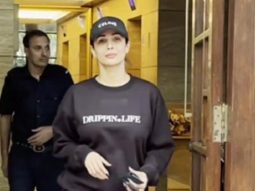 All black is the theme for Malaika Arora today
