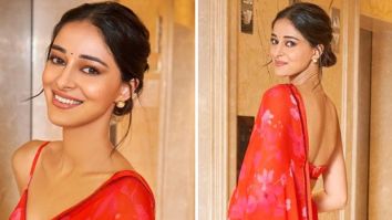 Ananya Panday spreads some floral love in blush pink floral saree worth Rs.18,490