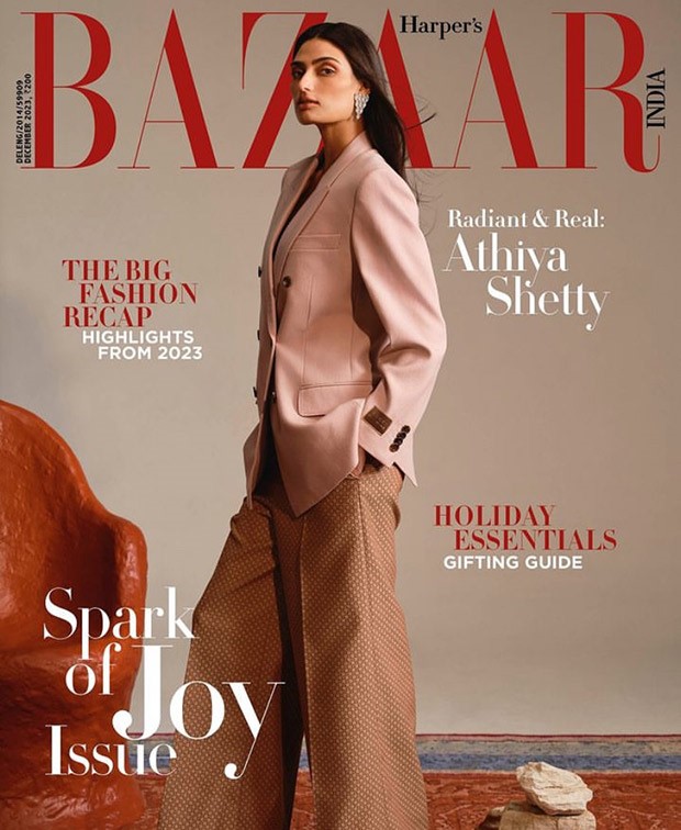 Athiya Shetty redefines power and poise as she graces the cover of Bazaar magazine in a chic pantsuit