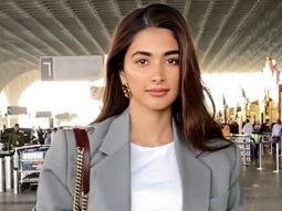 Casuals with a hint of formal, Pooja Hegde at the airport