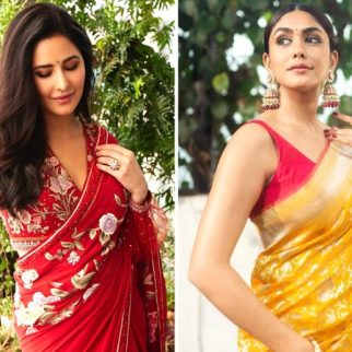 From Katrina Kaif to Mrunal Thakur, Bollywood's leading ladies grace the town with elegance, adorning themselves in printed sarees