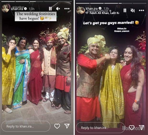 Ira Khan and Nupur Shikhare kick off wedding celebrations with joyful festivities
