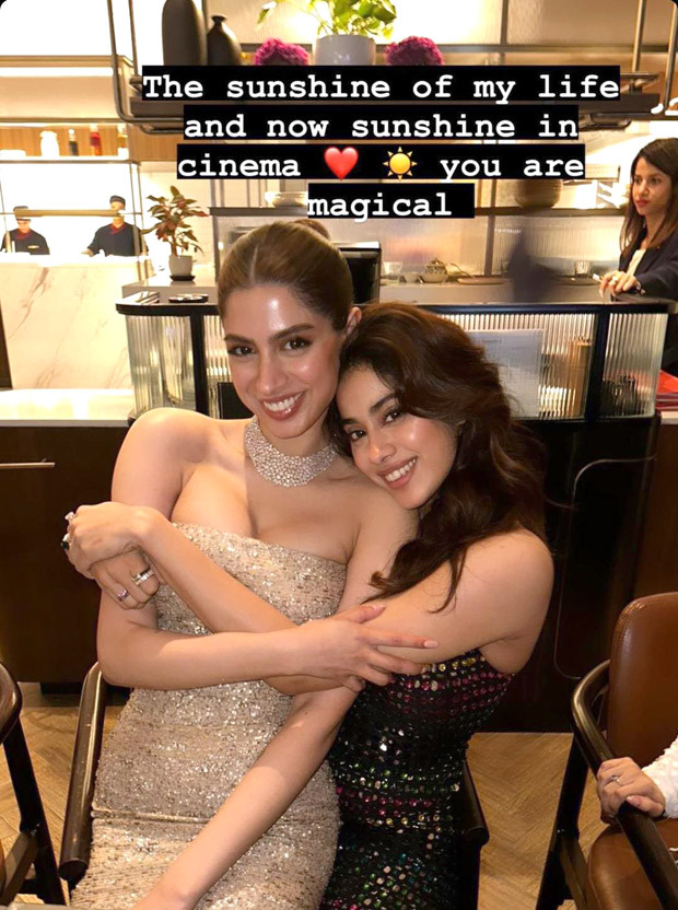 Janhvi Kapoor hugs ‘magical’ Khushi Kapoor after The Archies premiere