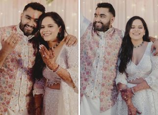 Jawan actor Viraj Ghelani and girlfriend Palak Khimavat stun in white as they announce their engagement