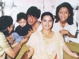 Shah Rukh Khan, Gauri, and Aryan’s heartwarming presence at Kajol’s mehendi resurfaces, see pic