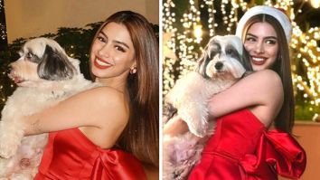 Khushi Kapoor dazzles in a bold red strapless gown, spreading Christmas cheer with her glamorous style