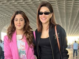 The Stunning Sanon sisters! Kriti & Nupur at the airport