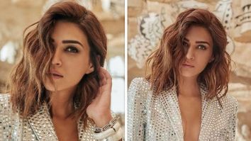 Kriti Sanon effortlessly redefines glamour in a sleek silver pantsuit, gracing the Hello Magazine cover