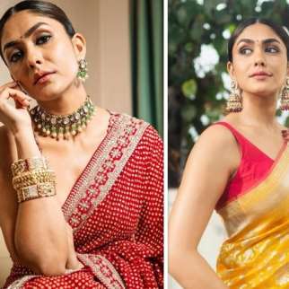Mrunal Thakur dazzles in a myriad of sarees, adding a touch of elegance to the promotions of her Telugu film Hi Nanna