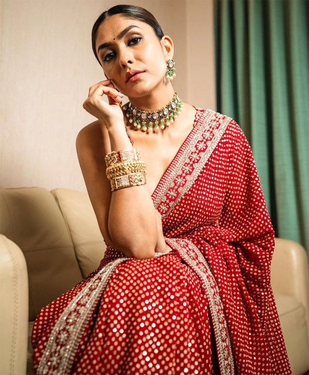 Mrunal Thakur dazzles in a myriad of sarees, adding a touch of elegance to the promotion of her Telugu film Hi Nanna