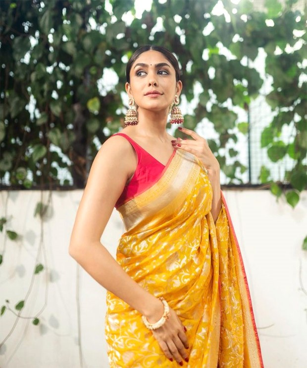 Mrunal Thakur dazzles in a myriad of sarees, adding a touch of elegance to the promotion of her Telugu film Hi Nanna