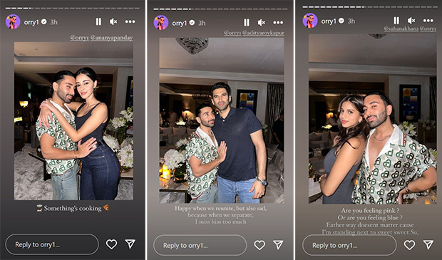 Orhan Awatramani aka Orry shares pics with Suhana Khan, Ananya Panday, and Aditya Roy Kapur