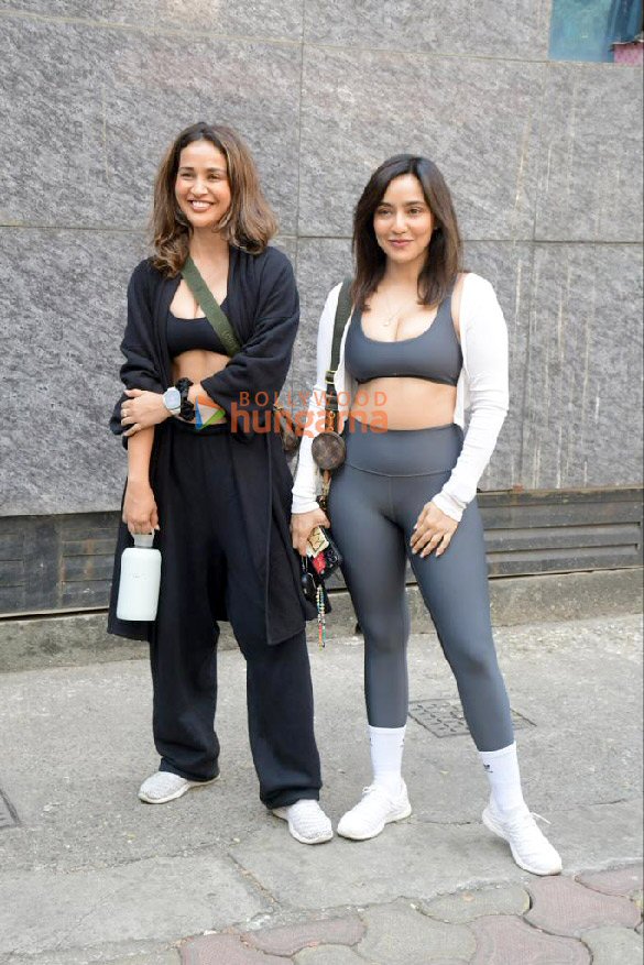 Photos: Aisha Sharma and Neha Sharma snapped outside the gym