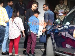Photos: Ajay Devgn and Yug Devgn snapped at Kalina airport
