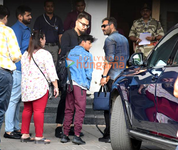 Photos: Ajay Devgn and Yug Devgn snapped at Kalina airport Photos: Ajay Devgn and Yug Devgn snapped at Kalina airport