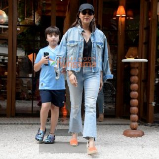Photos: Gauri Khan snapped with son AbRam outside a restaurant in Bandra