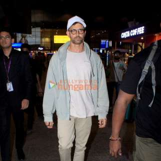 Photos: Hrithik Roshan and Nora Fatehi snapped at the airport