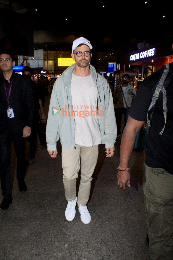 Photos: Hrithik Roshan and Nora Fatehi snapped at the airport