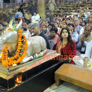Photos: Janhvi Kapoor, Shikhar Pahariya and director Atlee visit Mahakaleshwar temple