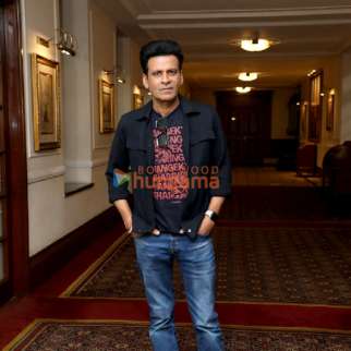 Photos: Manoj Bajpayee snapped promoting his film Joram in Delhi