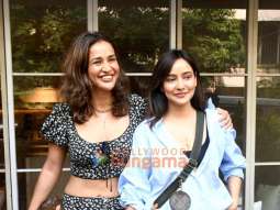 Photos: Neha Sharma and Aisha Sharma snapped outside a cafe in Bandra
