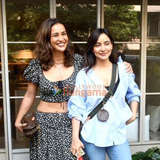 Photos: Neha Sharma and Aisha Sharma snapped outside a cafe in Bandra