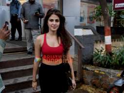 Photos: Rhea Chakraborty spotted outside the gym in Bandra