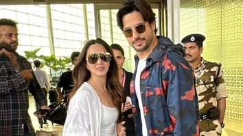 Power Couple Sidharth Malhotra & Kiara Advani pose together at the airport
