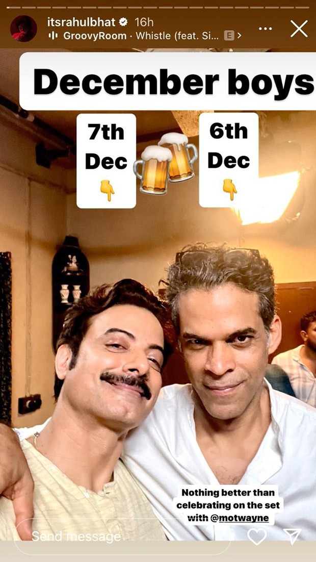 Rahul Bhat had a working birthday and posted a glimpse of the celebrations on social media.