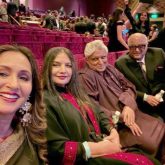 Shabana Azmi captures a heartwarming moment with “Two proud fathers” Javed Akhtar and Boney Kapoor at The Archies screening; see pic