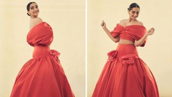 Sonam Kapoor and Anand Ahuja radiate style at Vogue Forces of Fashion Awards, with Sonam stunning in an orange skirt and top ensemble