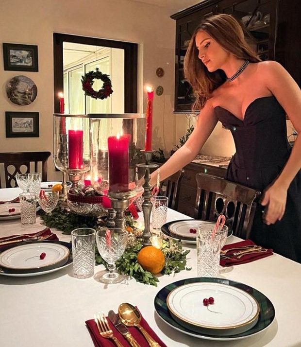 Tara Sutaria elevated her Christmas gathering into a fashion spectacle with a stunning appearance in a chic black strapless dress