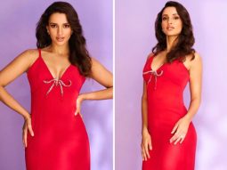 Triptii Dimri in a red dress with a crystal bow is gifting us Christmas fashion inspiration wrapped in glamour and style