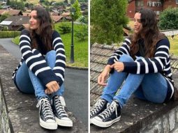 Triptii Dimri paints Zurich blue with her stunning style in a striped top and jeans