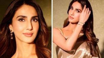 Vaani Kapoor is all things golden in a gorgeous gold metallic saree from Raw Mango